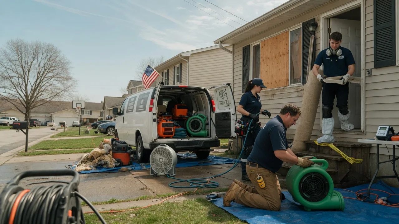 Water Damage Restoration in Hext, TX near me